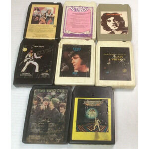8-Track Tape Untested Lot of 8 Elvis Beatles Saturday Night Fever + more 938A
